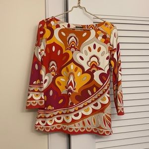 J. McLaughlin boat neck top, size M